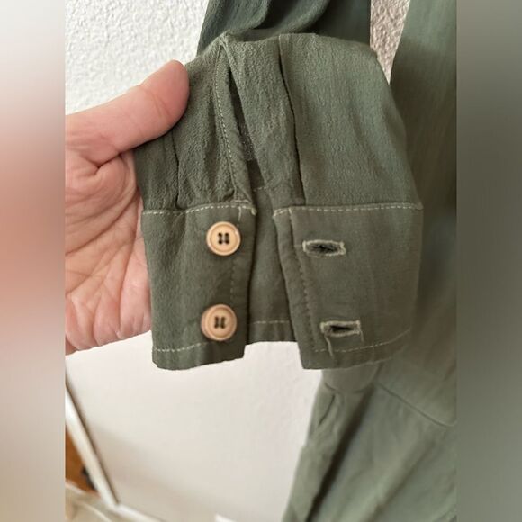 Monrow Green Utility Jumpsuit Sz XS - Picture 3 of 9